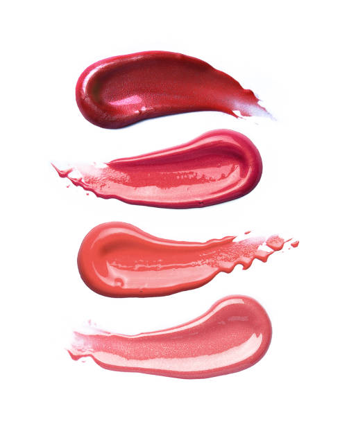 Lip gloss isolated on white stock photo