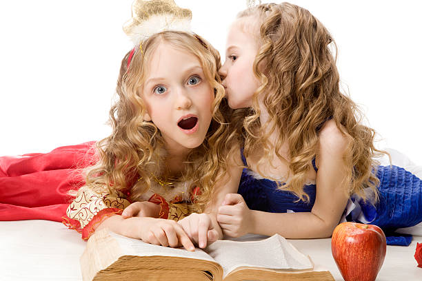 Good friends studying.Many more related photos at:Elementary and Primary School Lightbox