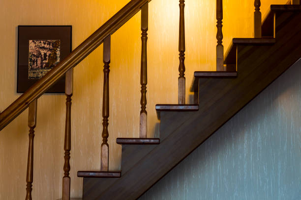 Red Master Staircase in Mansion Grand Foyer