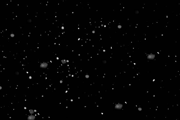 istock Snowflake material in the black background 913260528