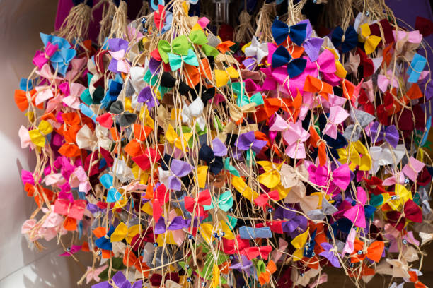 istock Collection of  colored bows and ribbons 913265664