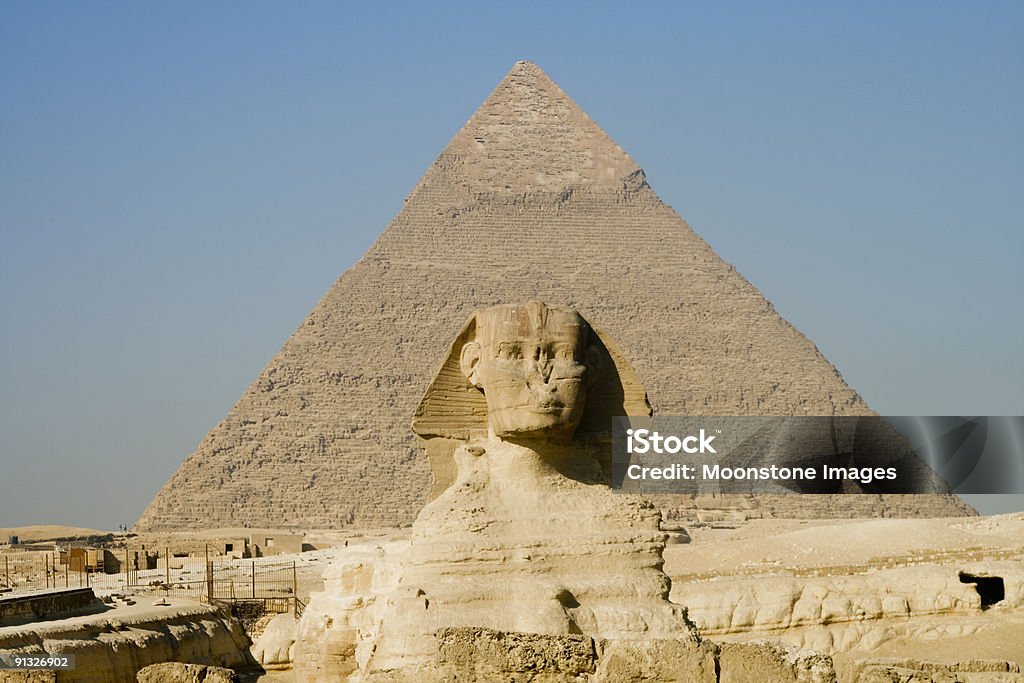 Esfinge no Cairo, Egito - Foto de stock de Arcaico royalty-free