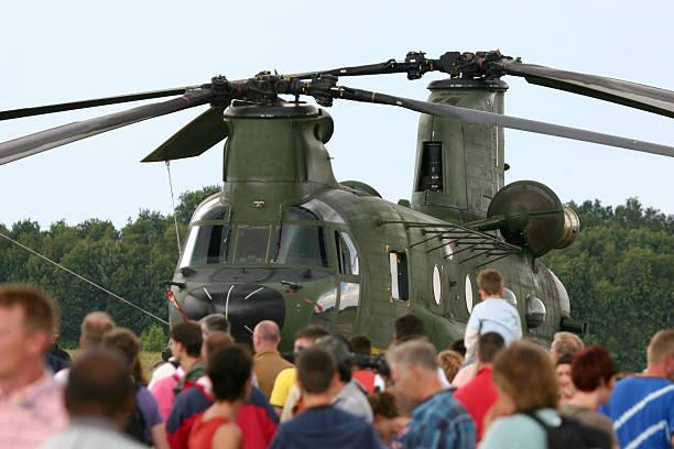 istock Lots of visitors at airshow 91327521