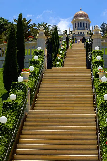 Photo of view of Baha'i Temple, Haifa, Israel