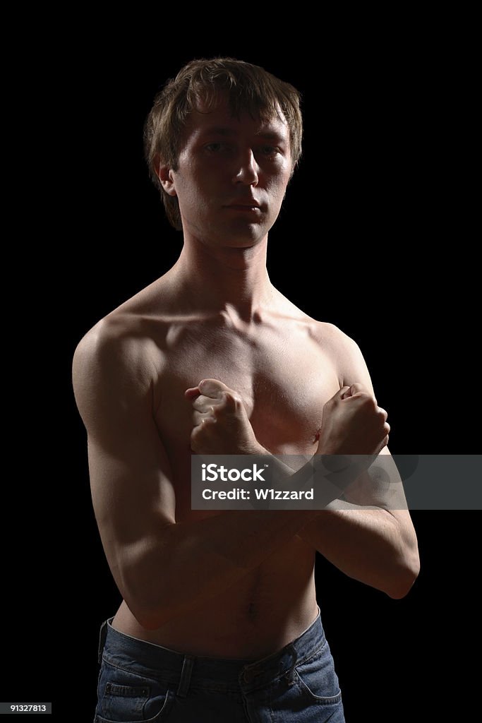 근육질의 남자 - 로열티 프리 건강한 생활방식 스톡 사진