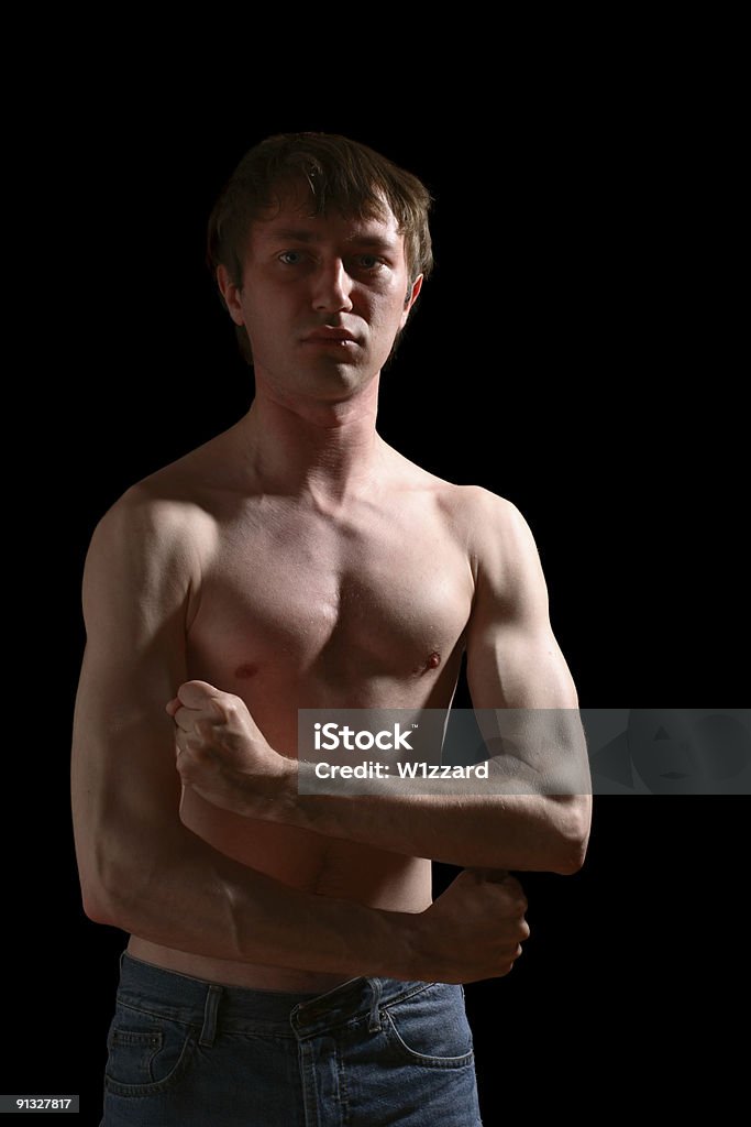 Homem muscular - Royalty-free Abdómen Humano Foto de stock