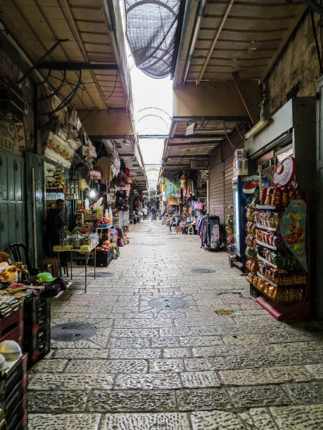 Jerusalem, Israel - December 28, 2017: market in Jerusalem