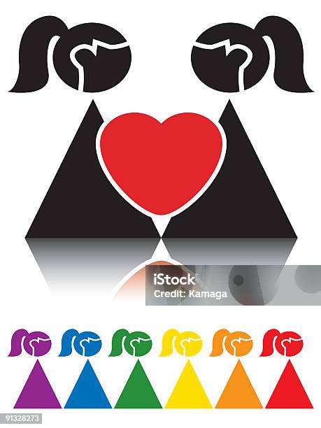 Lesbian Sign Stock Illustration - Download Image Now - Adult, Blue, Clean