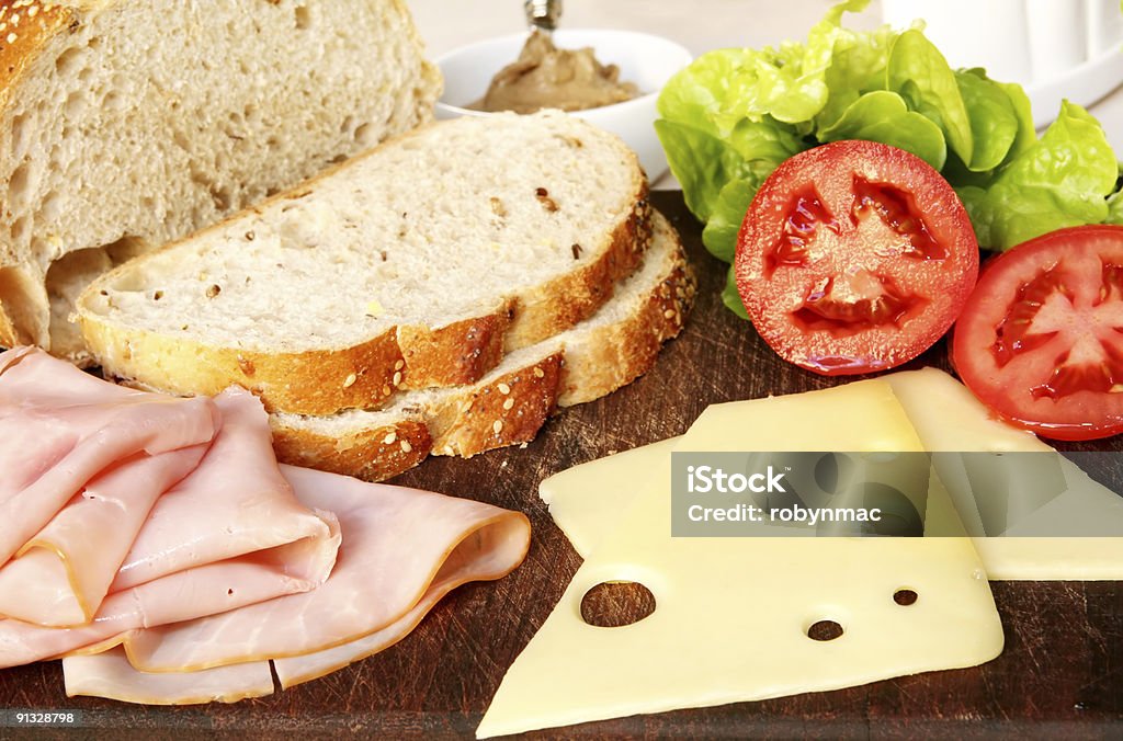 Di ingredienti Panino - Foto stock royalty-free di Alimentazione sana