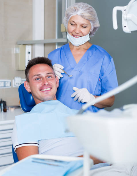 istock Male patient waiting for dental procedure 913289304