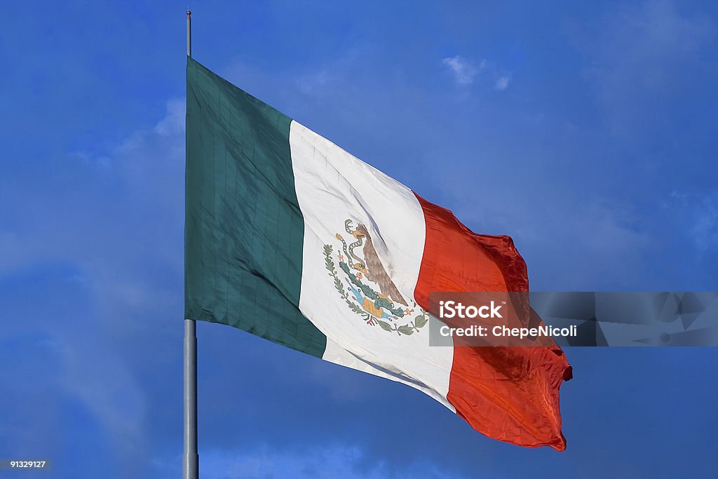 Big Мексиканский флаг - Стоковые фото Без людей роялти-фри