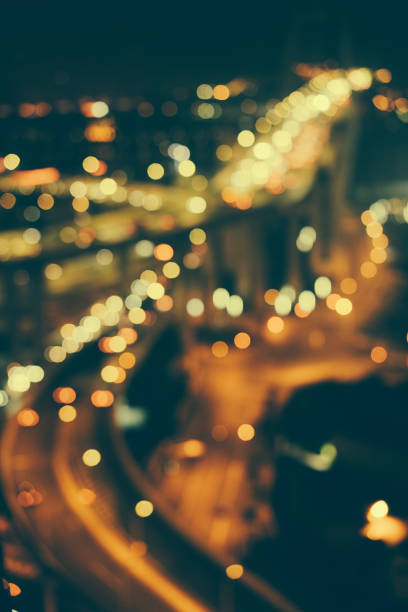 istock Defocused urban abstract texture bokeh city 913295588