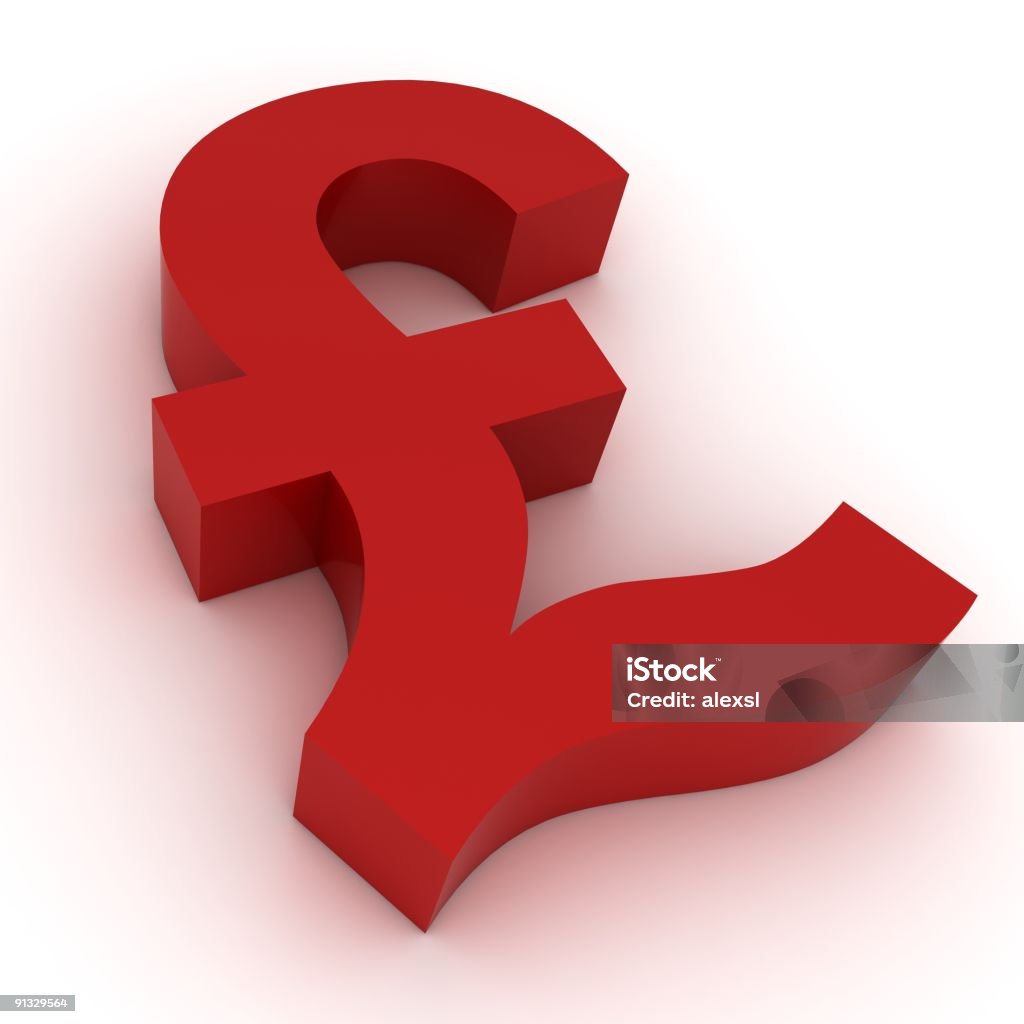 Pound Symbol - - Lizenzfrei Britische Währung Stock-Foto