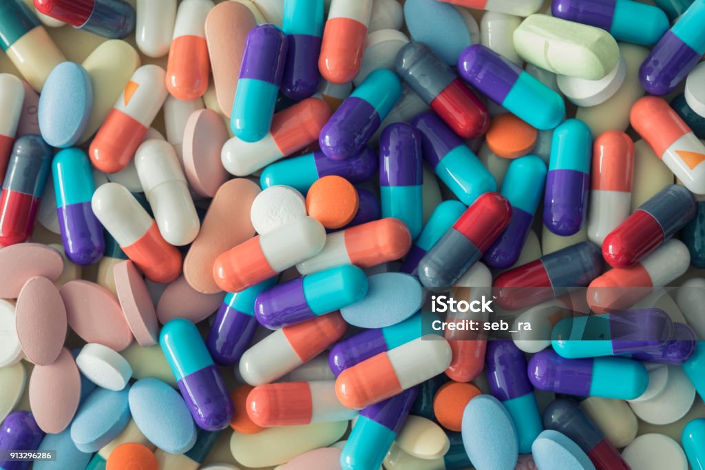 Medicina, pillola, concetto di assistenza sanitaria - Foto stock royalty-free di Pillola