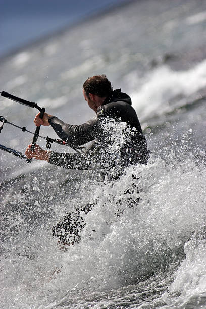 Kiteboarding splash – zdjęcie