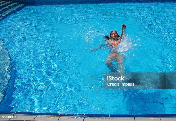 Swimming In The Pool Stock Photo - Download Image Now - Active Lifestyle, Activity, Beautiful People