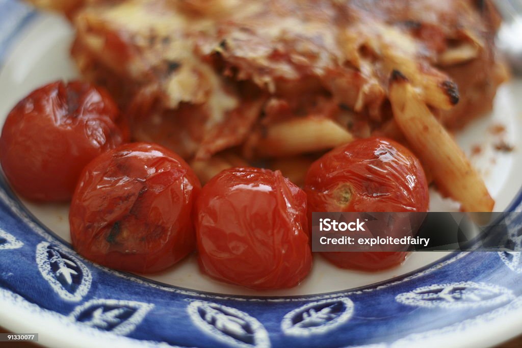 Pasta mit gegrillten Tomaten - Lizenzfrei Antioxidationsmittel Stock-Foto