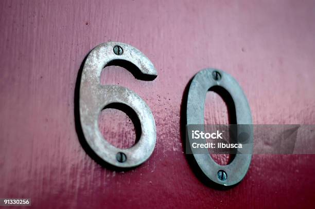 Number 60 Stock Photo - Download Image Now - Number 60, Color Image, Concepts