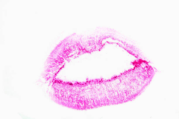 istock Lipstick Lip Print on White Paper Close Up 913304208