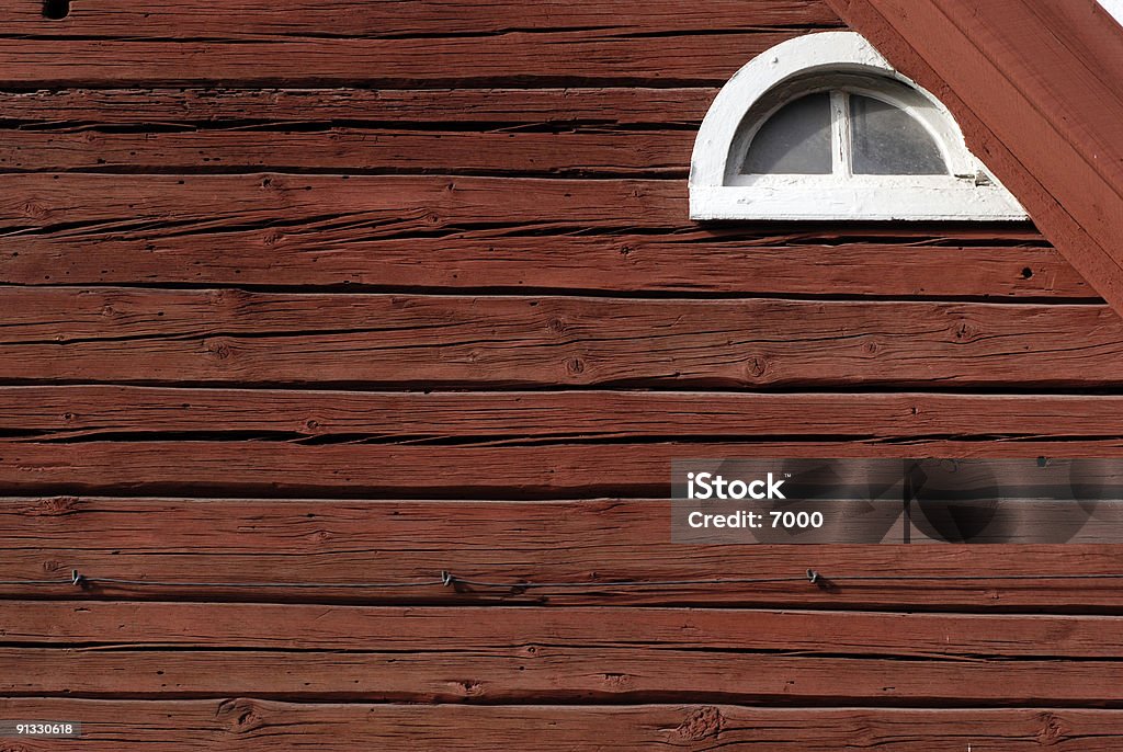 Der rote Swedish House - Lizenzfrei Architektur Stock-Foto