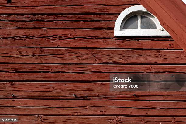 Foto de Parte De Red Swedish House e mais fotos de stock de Aldeia - Aldeia, Arquitetura, Cabana - Casa