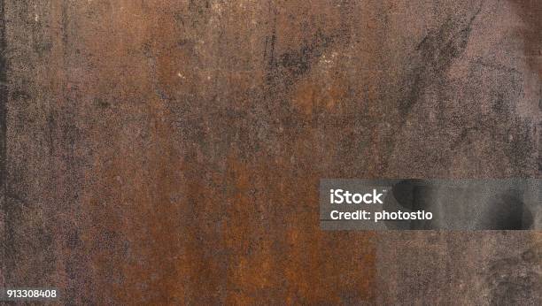 Painted Rusty Texture Background Stock Photo - Download Image Now - Textured, Textured Effect, Metal