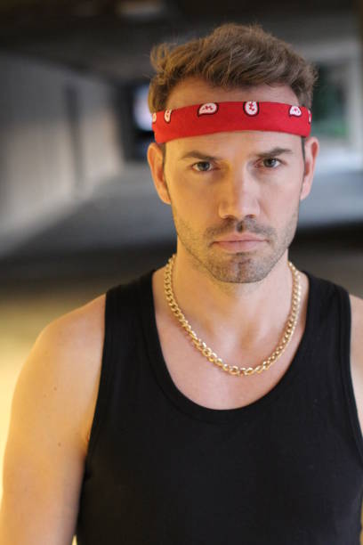 istock Urban male wearing a red bandana 913309088