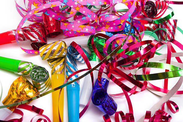istock Party blowers and paper streamers 91331238