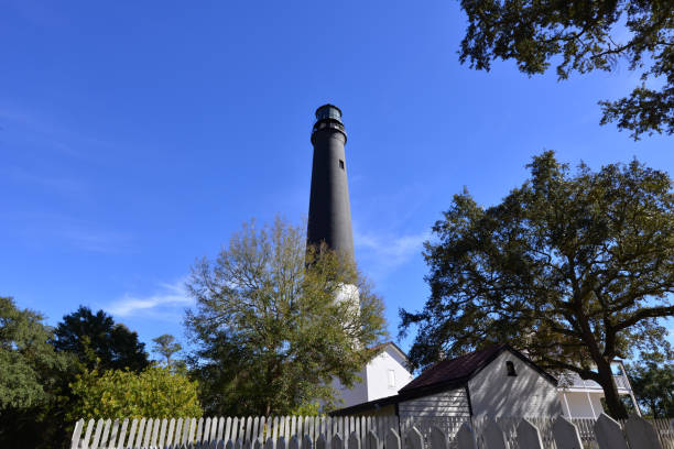istock Ancient lighthouse at Pensacola, Florida. 913323074