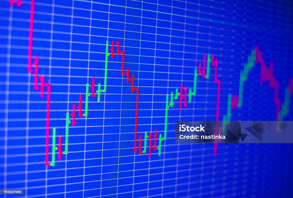 Graphics Analysis Background Graph Analysis Background On Led Screen Stock Photo - Download Image ...