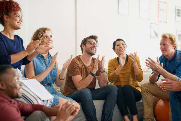 istock They are leaving this meeting feeling inspired 913327970