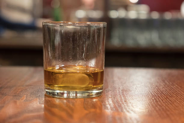 istock A glass of whiskey in a cafe 913331940