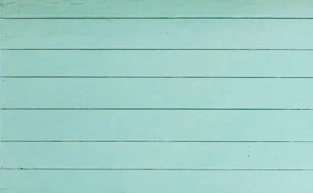 Photo of Turquoise colored wood background texture