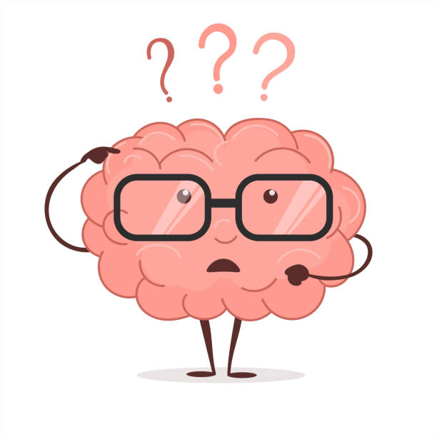 Brain Cartoon With Questions And Glasses Human Intellect Thinks  Brainstorming Vector - Arte vetorial de stock e mais imagens de Banda  desenhada - Produto Artístico - iStock