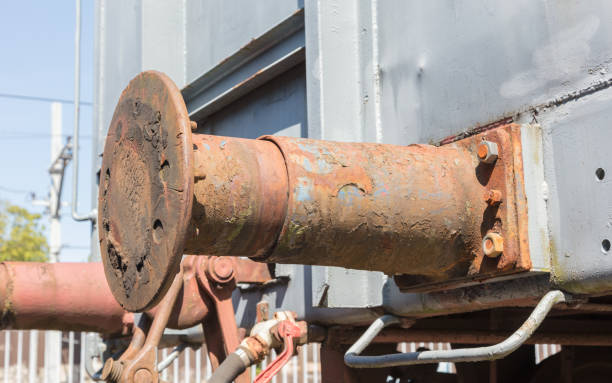 istock Decaying railroad car bumper stop 913338398