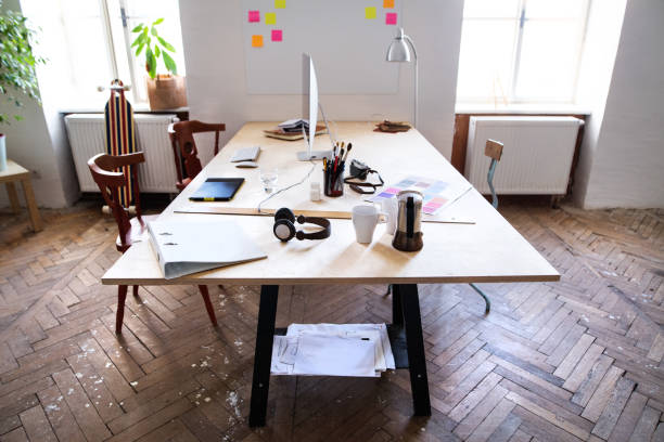istock The interior of an empty modern office or a studio. 913346778