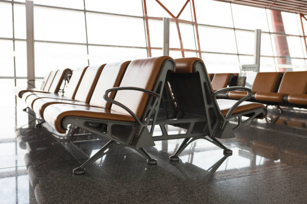 istock Clean and neat chairs in the bright hall 913347874
