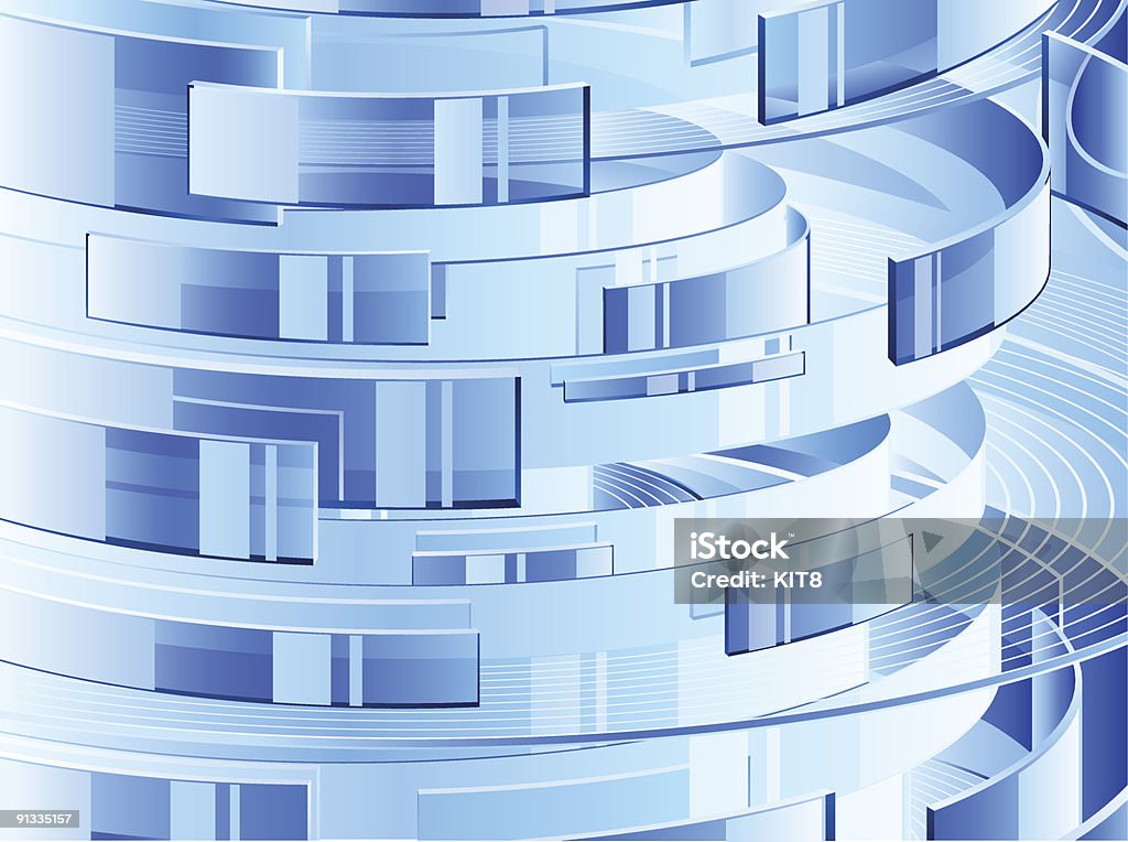 Abstract background &#8212; blue glass rings. Abstract background — blue glass rings. Circle stock vector