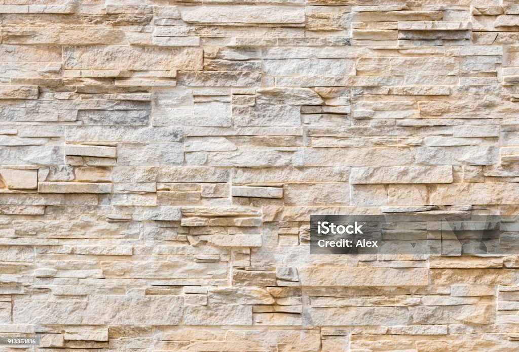 Moderna de pared de piedra - Foto de stock de Piedra - Roca libre de derechos