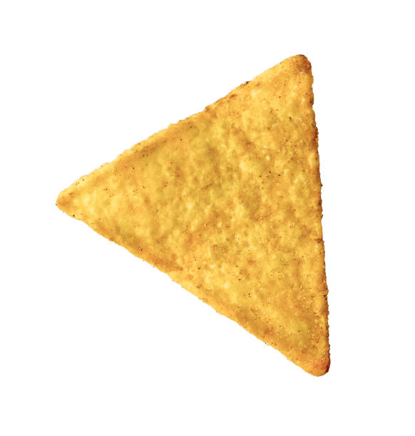 Tortilla Chip Isolated on White Background