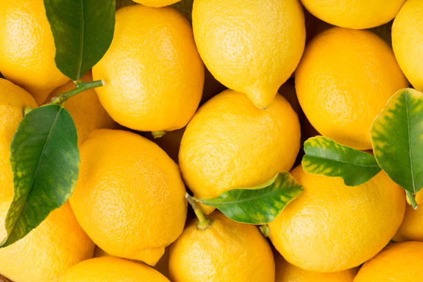 istock Background of lemon fruits. 913354898