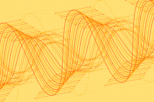 Beach Vector Sine Wave Graph Pattern Horizontal Stock Illustration ...