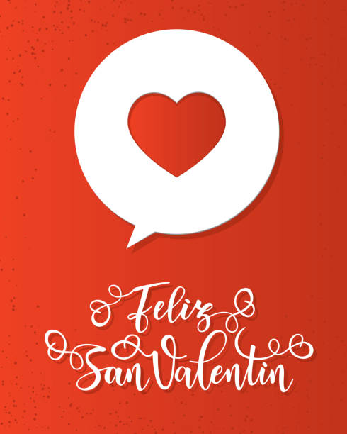 istock Happy Valentine's day Spanish text Feliz San Valentin. 913359372