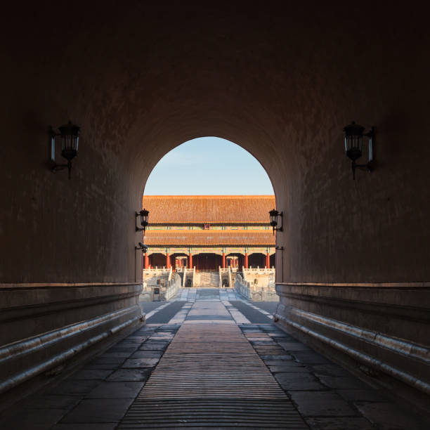 forbidden city - tiananmen square imagens e fotografias de stock