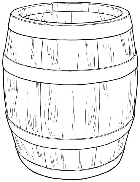 Vector illustration of Barrel