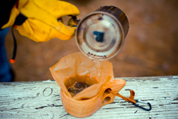 filter coffe in the camp