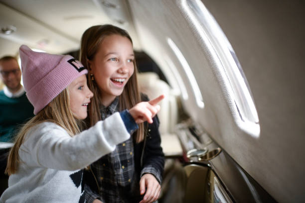 istock Family in the airplane 913378240