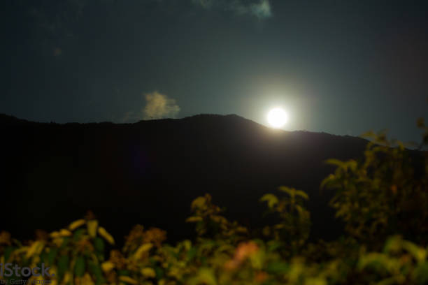 istock Super Moon of Jan 31 2018 Rising Over Mountains 913378476