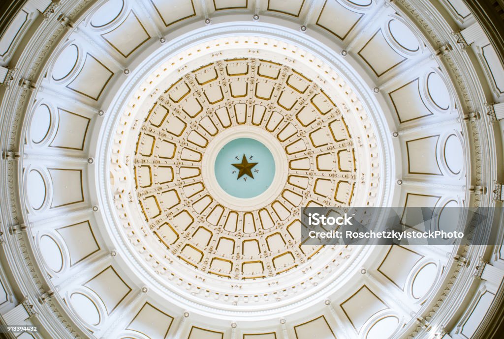 Texas State capitol building amazing architecutre and Political Symbols of the Lone Star State Capital Cities Stock Photo