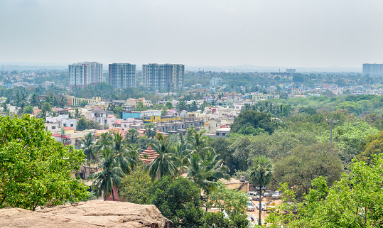 A top view Cityscape of Bhubaneshwar Smart city , odisha, India.